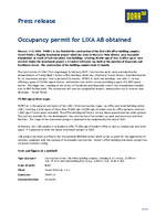 201214 Press release LIXA AB