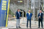 Official commencement of the main works in the tunnel, from left to right: Arnold Bresch (Member of the Management Board of PKP PLK S.A.), Siegfried Weindok (Member of the Management Board of PORR S.A.) © PORR